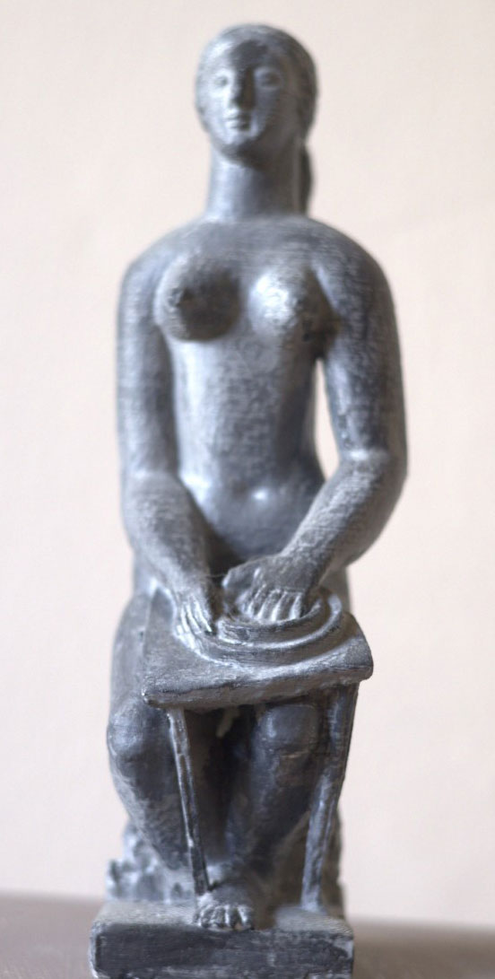 Frank Dobson Hand Painted Stone Patina