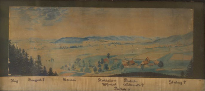German Watercolour Landscape, 19th Century