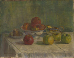 Still Life with Applies and a Porcelain Bowl, 1912